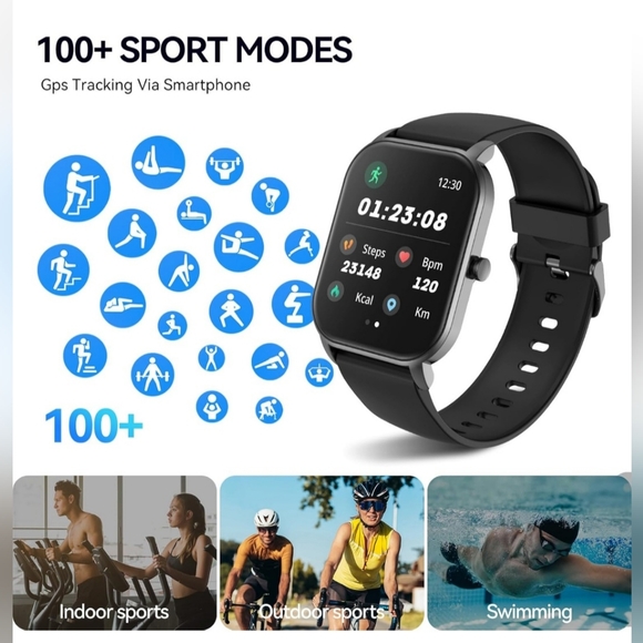 Smart Watch for Men Women(Answer/Make Calls), 100+ Sport Modes Fitness Tracker - Picture 7 of 7